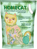 Наполнитель Homecat силикагелевый для кошачьих туалетов с ароматом мяты