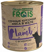 Банки Frais Classique Dog консервы для собак сочные кусочки мяса с ягненком в желе