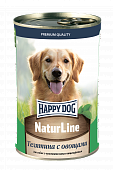 Консервы Happy Dog Natur Line для собак с телятиной и овощами 410г
