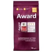 Корм Award для домашних кошек крупных пород с говядиной и курицей с брокколи и юккой...