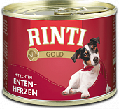 Консервы Rinti Gold Adult для собак с утиными сердечками