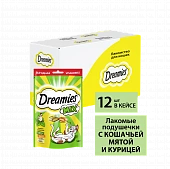 Лакомство Dreamies для кошек с Мискс с курицей и мятой Лакомство Dreamies для кошек с Мискс с курицей и мятой