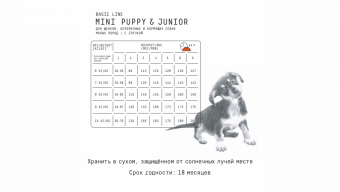Корм AJO Dog Mini Puppy & Junior с гречкой для щенков малых пород