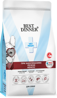 Корм Best Dinner Vet Profi Hepatic при заболеваниях печени для взрослых собак