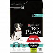 Сухой корм PRO PLAN® для щенков средних пород с чувствительным пищеварением, с высоким содержанием ягненка Сухой корм PRO PLAN® для щенков средних пород с чувствительным пищеварением, с высоким содержанием ягненка
