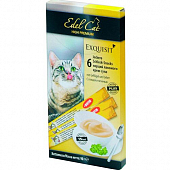 Лакомство Edel Cat для кошек. Крем-суп с птицей и печенью. Здоровая шерсть.