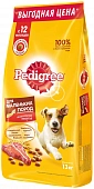 Корм Pedigree для взрослых собак малых пород с говядиной