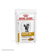 Паучи Royal Canin Urinary S/O Moderate Calorie для кошек, склонну к набору веса при мочекаменной болезни