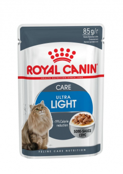 Паучи Royal Canin Ultra Light (в соусе) для взрослых кошек склонных к полноте