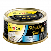 Банки GimCat Shiny Cat Filet Tuna филе для кошек из тунца