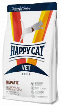 Корм Happy Cat Vet Hepatic для кошек. Для поддержания и снятия нагрузки с печени.