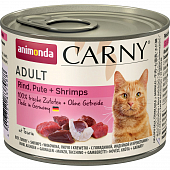 Консервы Animonda Carny Adult для кошек с индейкой и креветками