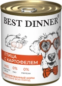 Консервы Best Dinner полнорационный корм для щенков и взрослых собак с птицей и...