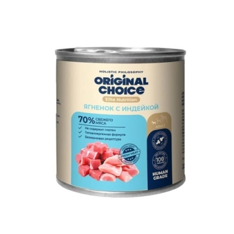 Банки Original Choice Elite Nutrition Adult Mini для собак мелких пород с ягнёнком и индейкой