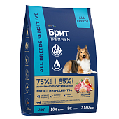 Сухой Корм Brit Premium Adult All Breed Sensitive для собак всех пород с...