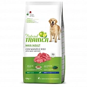 Сухой Корм Natural Trainer Adult Dog Maxi Beef для собак крупных пород с говядной и рисом