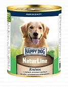 Консервы Happy Dog Natur Line для собак с ягнёнком, печенью, сердцем и рубцом 970г