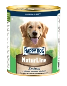 Консервы Happy Dog Natur Line для собак с ягнёнком, печенью, сердцем и рубцом 970г