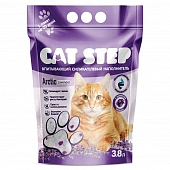 Наполнитель Cat Step Arctic Lavender для кошек впитывающий силикагелевый с запахом лаванды