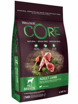 Корм Wellness Core для взрослых собак всех пород из ягнёнка с яблоком