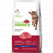 Сухой Корм Natural Trainer Cat Adult Beef для взрослых кошек с говядиной