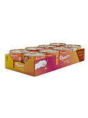 Банки Фрикотэ для взрослых кошек фрикадельки с телячьим фаршем в сырно-томатном соусе