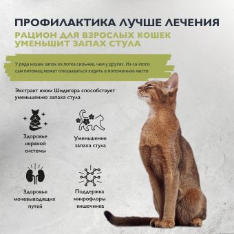 Корм Brit Care Cat Indoor Stool Odour Reduction для взрослых кошек с индейкой и лососем с уменьшением запаха из лотка