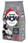 Сухой Корм Alphapet WOW Superpremium для взрослых собак средних пород с говядиной и...