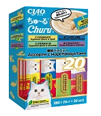 Лакомство-пюре Inaba Chiao для кошек микс из морепродуктов Лакомство-пюре Inaba Chiao для кошек микс из морепродуктов
