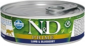 Консервы Farmina N&D Cat Prime Lamb&Blueberry для кошек с ягненком с черникой Консервы Farmina N&D Cat Prime Lamb&Blueberry для кошек с ягненком с черникой