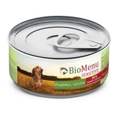 Банки BioMenu Sensetive adult dog для собак с индейкой и кроликом для чувствительного...