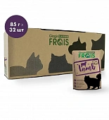 Паучи Frais Classique Cat для взрослых кошек всех пород с ягнёнком в нежном соусе Паучи Frais Classique Cat для взрослых кошек всех пород с ягнёнком в нежном соусе