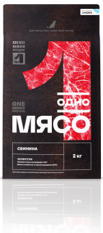 Корм Одно Мясо для взрослых собак всех пород со свининой