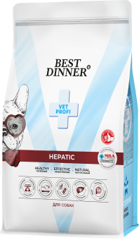 Корм Best Dinner Vet Profi Hepatic при заболеваниях печени для взрослых собак