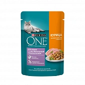 Паучи Purina One Sensetive Cat для кошек с курицей и морковью для чувствительного пищеварения