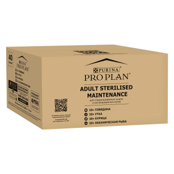 Влажный корм PRO PLAN® Sterilised MAINTENANCE для взрослых стерилизованных кошек с говядиной, курицей, уткой, рыбой