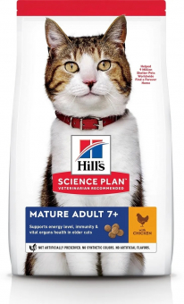 Корм Hill's Science Plan Senior Cat Mature Chicken для пожилых кошек старше с курицей 