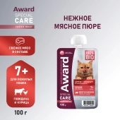 Паучи Award Special Care Active longevity "мясное пюре" для пожилых кошек...
