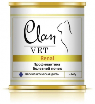 Корм Clan Vet Renal для кошек с профилактикой болезней почек