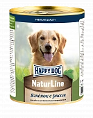 Консервы Happy Dog Natur Line для собак с ягнёнком и рисом 970г