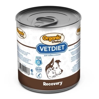 Банки Organic Choice VetDiet Recovery для собак и кошек восстановительная диета