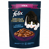 Влажный корм Felix Мясные Ломтики для взрослых кошек с уткой Влажный корм Felix Мясные Ломтики для взрослых кошек с уткой