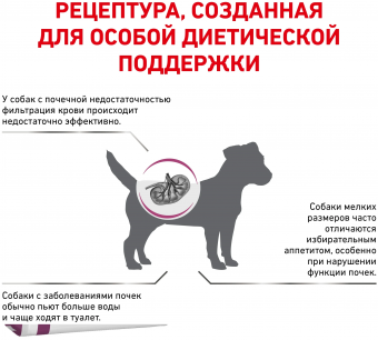 Корм Royal Canin Renal Small Dog для собак маленьких пород при хронической почечной недостаточности