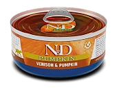 Консервы Farmina N&D Cat Venision&Pumpkin для кошек с олениной и тыквой Консервы Farmina N&D Cat Venision&Pumpkin для кошек с олениной и тыквой