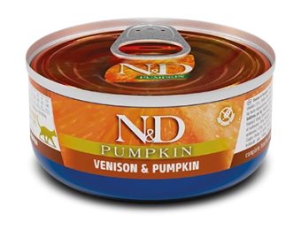 Консервы Farmina N&D Cat Venision&Pumpkin для кошек с олениной и тыквой
