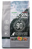 Сухой Корм Necon Natural Wellness Sterilized Turkey & Rice для стерилизованных кошек и котов с индейкой и рисом