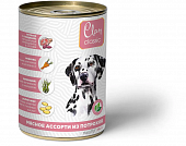 Банки Clan Classic паштет для собак мясное ассорти из потрохов