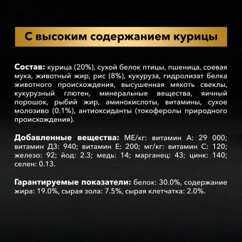 Сухой корм PRO PLAN® для щенков средних пород, с высоким содержанием курицы, Пакет