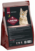 Сухой Корм Landor Sensitive Adult для кошек с чувствительным пищеварением c индейкой и уткой
