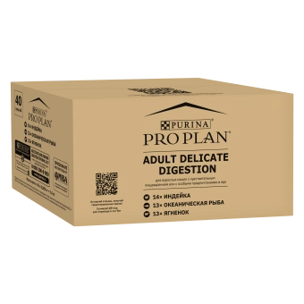 Влажный корм PRO PLAN® Delicate Digestion для кошек для чувствительного пищеварения с индейкой, ягненком, рыбой